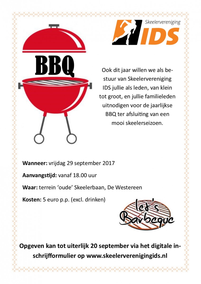 Uitnodiging BBQ IDS 2017